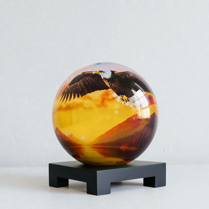 250th Anniversary of United States Commemorative Edition Globe - MOVA Globes InternationalSignature(6 inch)Square Base Black