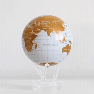 White and Gold Globe