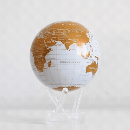WHITE AND GOLD GLOBE VIDEO - MOVA US