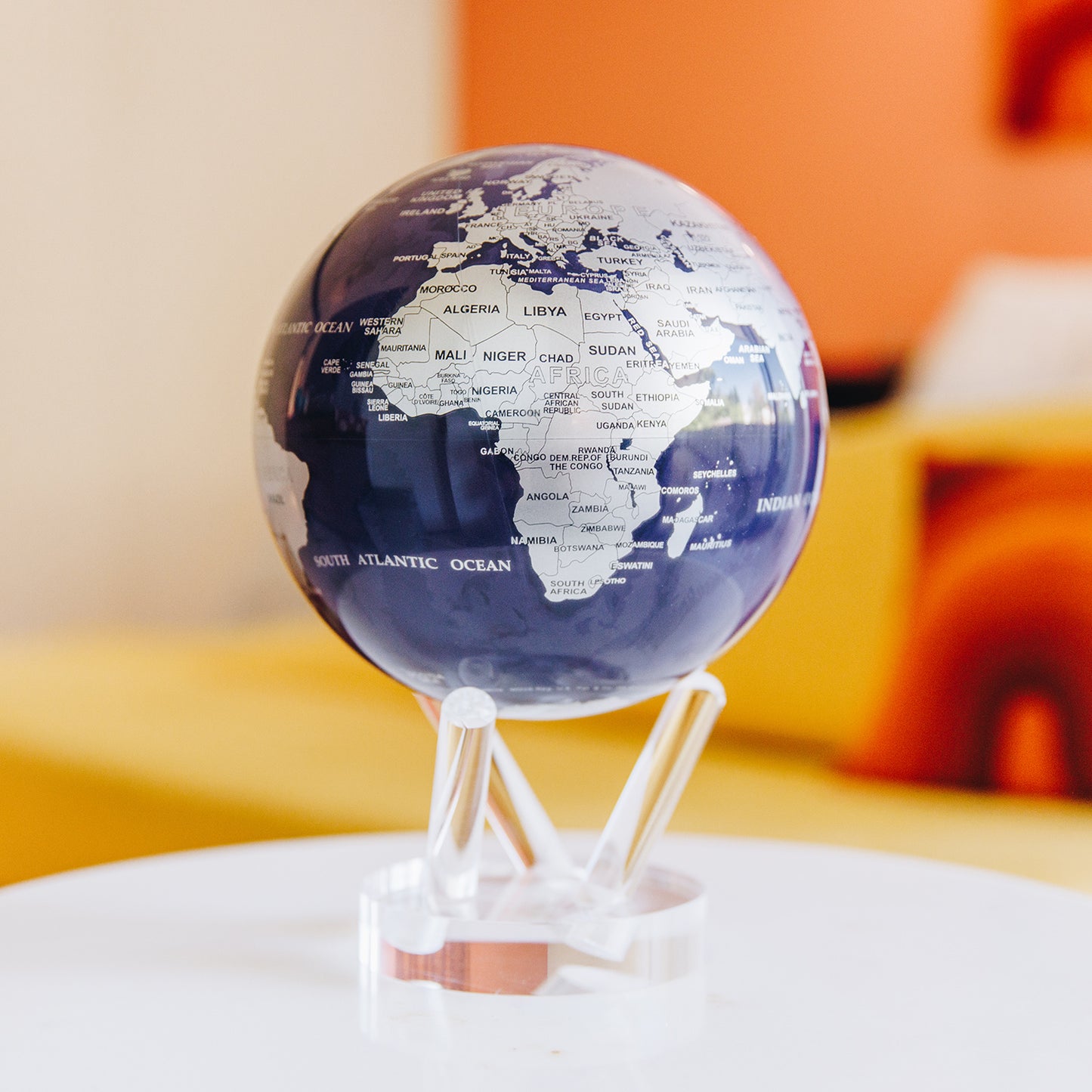 Purple and Silver Globe