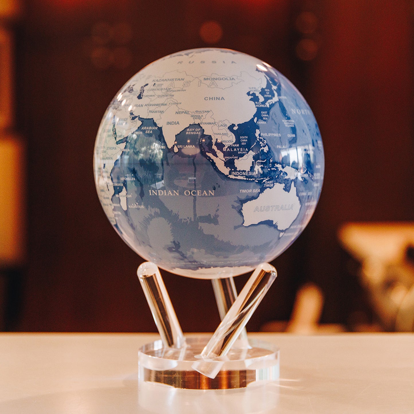 Sky Blue and White Globe