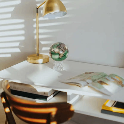 Antique Terrestrial Green Globe