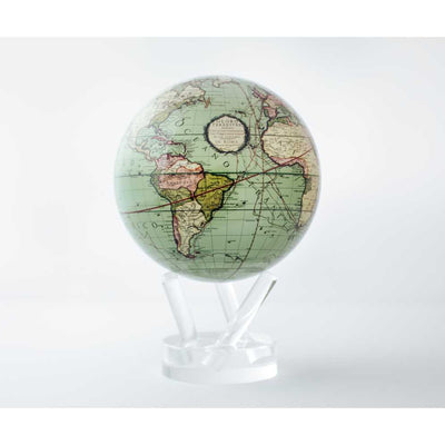 Antique Terrestrial Green Globe