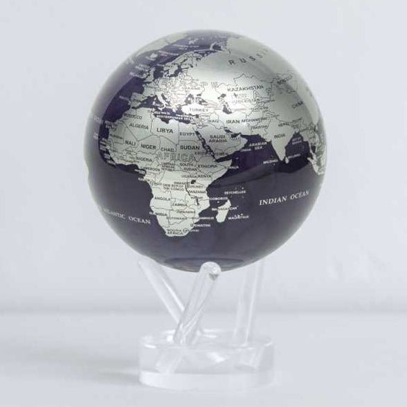 Purple and Silver Globe - MOVA Globes International4.5 inch