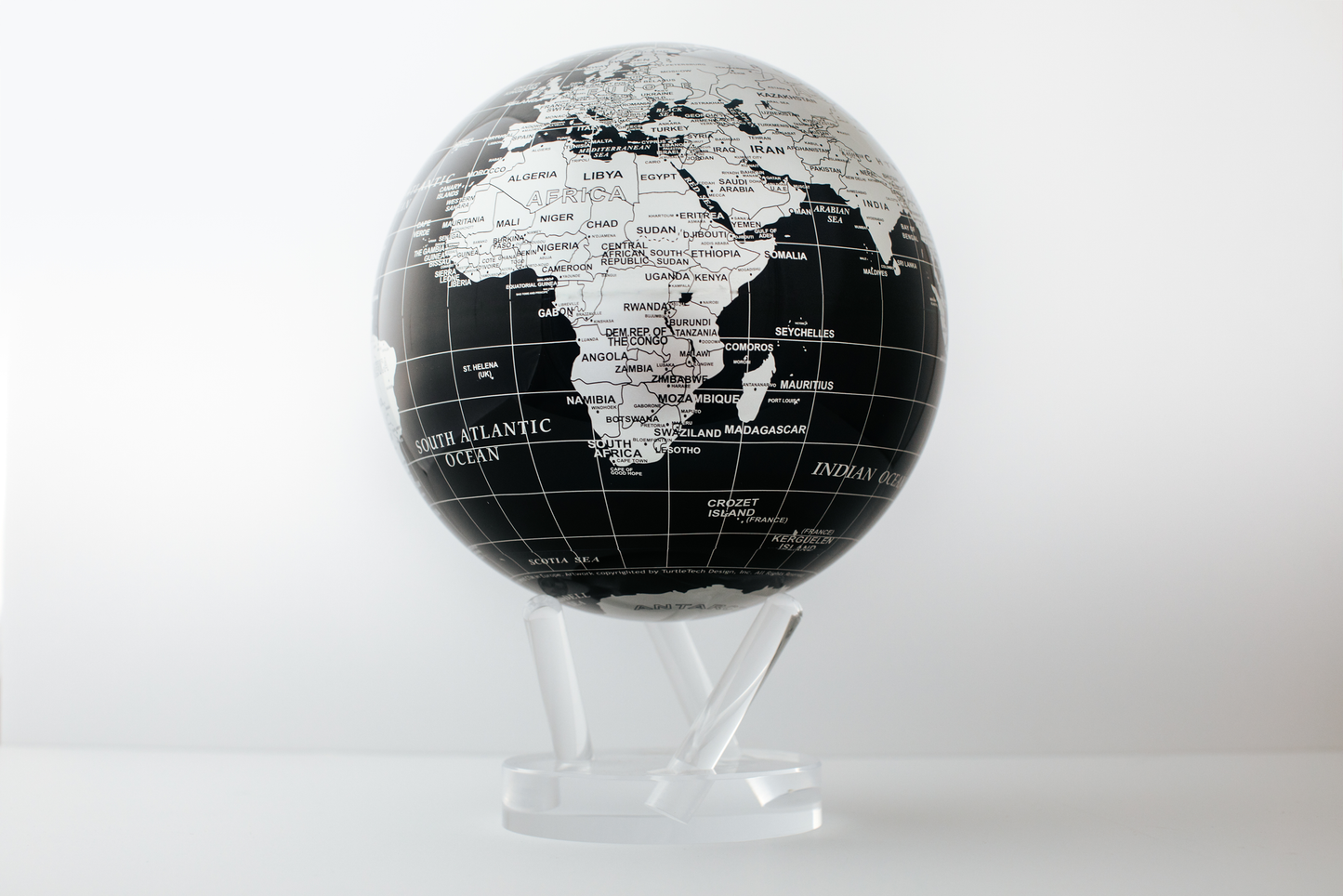 Black and Silver Globe
