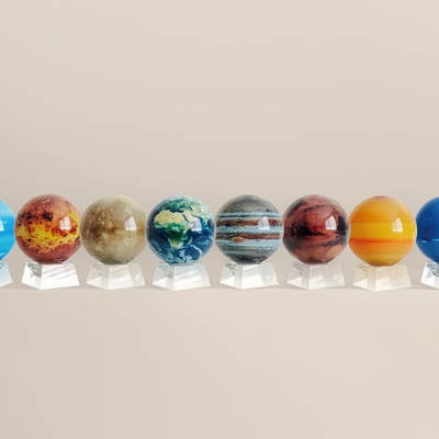Signature (6") Solar System Planet Set (Crystal Base)