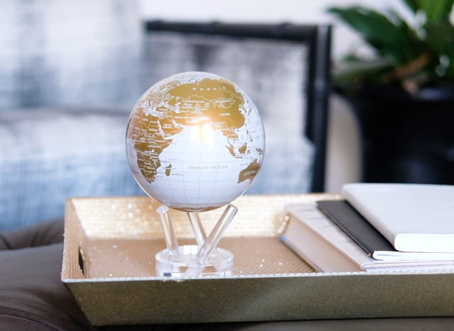 Details about   Mova Globe White and Gold WGE 