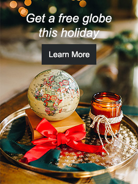Get a free globe this holiday